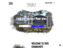 Tablet Screenshot of briarcliffatwesthills.com